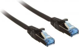  InLine Patch kabel sieciowy Cat.6A, S/FTP (PiMf), 500MHz, czarny, 1m (76811S)