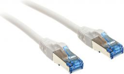  InLine Patch kabel sieciowy Cat.6A, S/FTP (PiMf), 500MHz, biały, 10m (76800W)