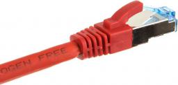  InLine Patch kabel sieciowy Cat.6A, S/FTP (PiMf), 500MHz, czerwony, 1m (76811R)