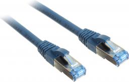  InLine Patch kabel sieciowy Cat.6A, S/FTP (PiMf), 500MHz, niebieski, 1,5m (76814B)