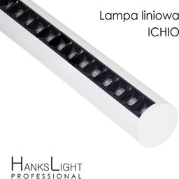Lampa wisząca HanksLight Lampa LED,HanksLight,liniowa,white, alu,zwiesz,1264mm,down36W, SMD,AC230V,4000K-W