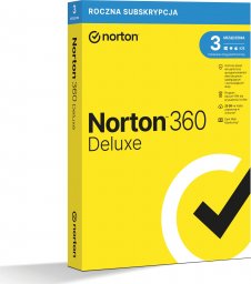  Norton 360 Deluxe 3 urządzenia 12 miesięcy  (21408734)
