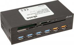 Czytnik Akasa Interconnect EX USB 3.0 Intern/eSATA (AK-HC-07BK)