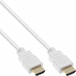 Kabel InLine HDMI - HDMI 0.5m biały (17555W)