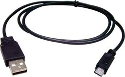 Kabel USB Massa USB-A - microUSB 0.8 m Czarny (SB4301)