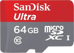 Karta SanDisk Ultra MicroSDXC 64 GB Class 10 UHS-I  (SB3176)