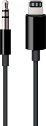 Kabel USB Apple Lightning - mini Jack 3.5 mm 1.2 m Czarny (MR2C2ZM/A)