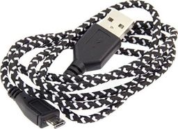 Kabel USB Hertz USB-A - microUSB 1 m Czarny (V31AC-KK21C)
