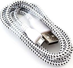 Kabel USB Hertz USB-A - microUSB 1 m Biały (V31AC-KK21L)