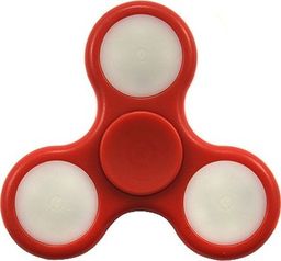 FINGER SPINNER LED ZABAWKA ANTYSTRESOWA FIDGET SPINNER CZERWONY