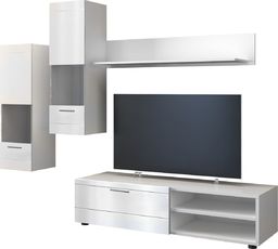TopEshop MEBLOŚCIANKA SPIDER - BIEL POŁYSK