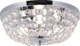 Lampa sufitowa Zumaline Zuma Line Cosi RLX94775-3 plafon lampa sufitowa 3x40W E14 srebrny / transparentny