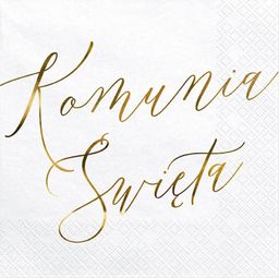Party Deco Serwetki komunijne Komunia Święta - 33 cm - 20 szt. uniwersalny