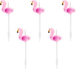  Party Deco Świeczki Pikery Flamingi - 5 szt. uniwersalny