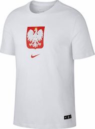  Nike Koszulka męska Poland Tee Evergreen Crest biała r. M (CU9191 100)