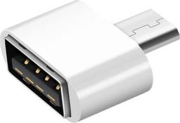 Adapter USB Hertz AK53B microUSB - USB Biały  (2092-uniw)