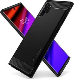  Spigen Etui Spigen Rugged Armor do Galaxy Note 10 Plus Matte Black + Folia ochronna Alogy uniwersalny