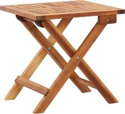  vidaXL Składany stolik ogrodowy, 40x40x40 cm, lite drewno akacjowe