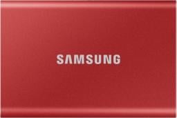 Dysk zewnętrzny SSD Samsung T7 1TB Czerwony (MU-PC1T0R/WW)