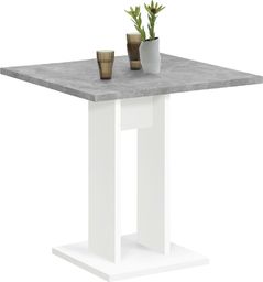  FMD FMD Stół jadalniany, 70 cm, betonowy szary i biały