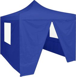  vidaXL VidaXL Profesjonalny, składany namiot imprezowy, 4 ściany, 2x2 m, stal