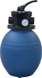  vidaXL Piaskowy filtr basenowy z zaworem 4 drożnym, niebieski, 300 mm