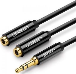 Kabel Ugreen Jack 3.5mm - Jack 3.5mm x2 czarny (20816)