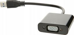 Adapter USB Pawonik USB - VGA Czarny  (USB-VGA)