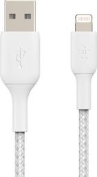 Kabel USB Belkin USB-A - Lightning 1 m Biały (CAA002bt1MWH)