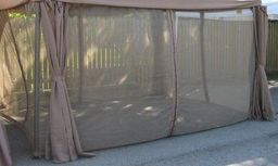Garden4You Zestaw 4 siatek do altany Legend 300x300 cm, kremowy