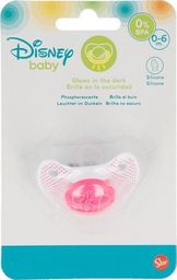  Disney Mickey Mouse - Smoczek silikonowy w anatomicznym kształcie 0 - 6 m (świecący w ciemnośći) uniwersalny