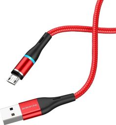 Kabel USB Borofone USB-A - microUSB 1.2 m Niebieski (43728-uniw)