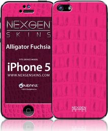  Nexgen Skins Nexgen Skins - Zestaw skórek na obudowę z efektem 3D iPhone SE (2016) / iPhone 5s / iPhone 5 (Alligator Fuchsia 3D) uniwersalny