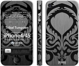  Nexgen Skins Nexgen Skins - Zestaw skórek na obudowę z efektem 3D iPhone 4 / iPhone 4S (Tribal Tungsten 3D) uniwersalny