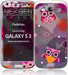 Nexgen Skins Nexgen Skins - Zestaw skórek na obudowę z efektem 3D Samsung GALAXY S III (Owlettes 3D) uniwersalny