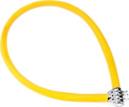 Kryptonite Zapięcie, linka na szyfr Kryptonite Keeper 665 CC 6mm/65cm żółty uniwersalny