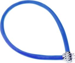Kryptonite Zapięcie linka na szyfr Kryptonite Keeper 665 CC 6mm/65cm niebieski uniwersalny