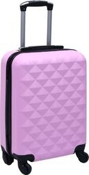  vidaXL Twarda walizka na kółkach, różowa, ABS