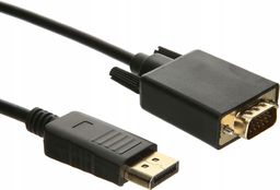 Kabel Pawonik DisplayPort - D-Sub (VGA) 1.8m czarny (JL-D1013)