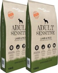  vidaXL VidaXL Sucha karma dla psów Adult Sensitive Lamb Rice, 2 szt., 30 kg