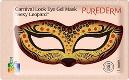 Purederm Gelinė paakių kaukė Purederm SKIN Carnival Look Eye Gel Mask „SEXY LEOPARD“ 1 vnt.