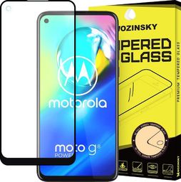  Wozinsky Wozinsky super wytrzymałe szkło hartowane Full Glue na cały ekran z ramką Case Friendly Motorola Moto G8 Power czarny