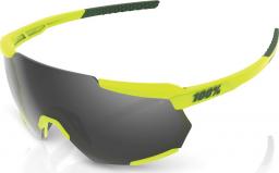  100% Okulary sportowe Racetrap Soft Tact Banana - Black Mirror Lens