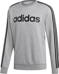  Adidas Bluza męska Essentials 3 Stripes Crewneck Fleece szara r. S (EI4902)