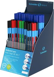  Schneider Display długopisów Slider Edge F/M/XB, 80 szt., mix kolorów