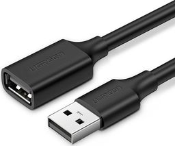Kabel USB Ugreen USB-A - USB-A 1 m Czarny (10314)