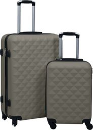  vidaXL Zestaw twardych walizek na kółkach, 2 szt., antracytowy, ABS