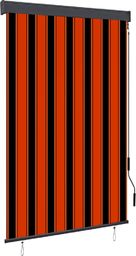 vidaXL Roleta zewnętrzna, 120x250 cm, pomarańczowo-brązowa