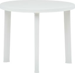  vidaXL stolik ogrodowy, biały, 89 cm, plastikowy (48805)