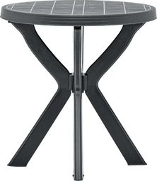  vidaXL stolik bistro, antracytowy, 70 cm, plastikowy (48798)